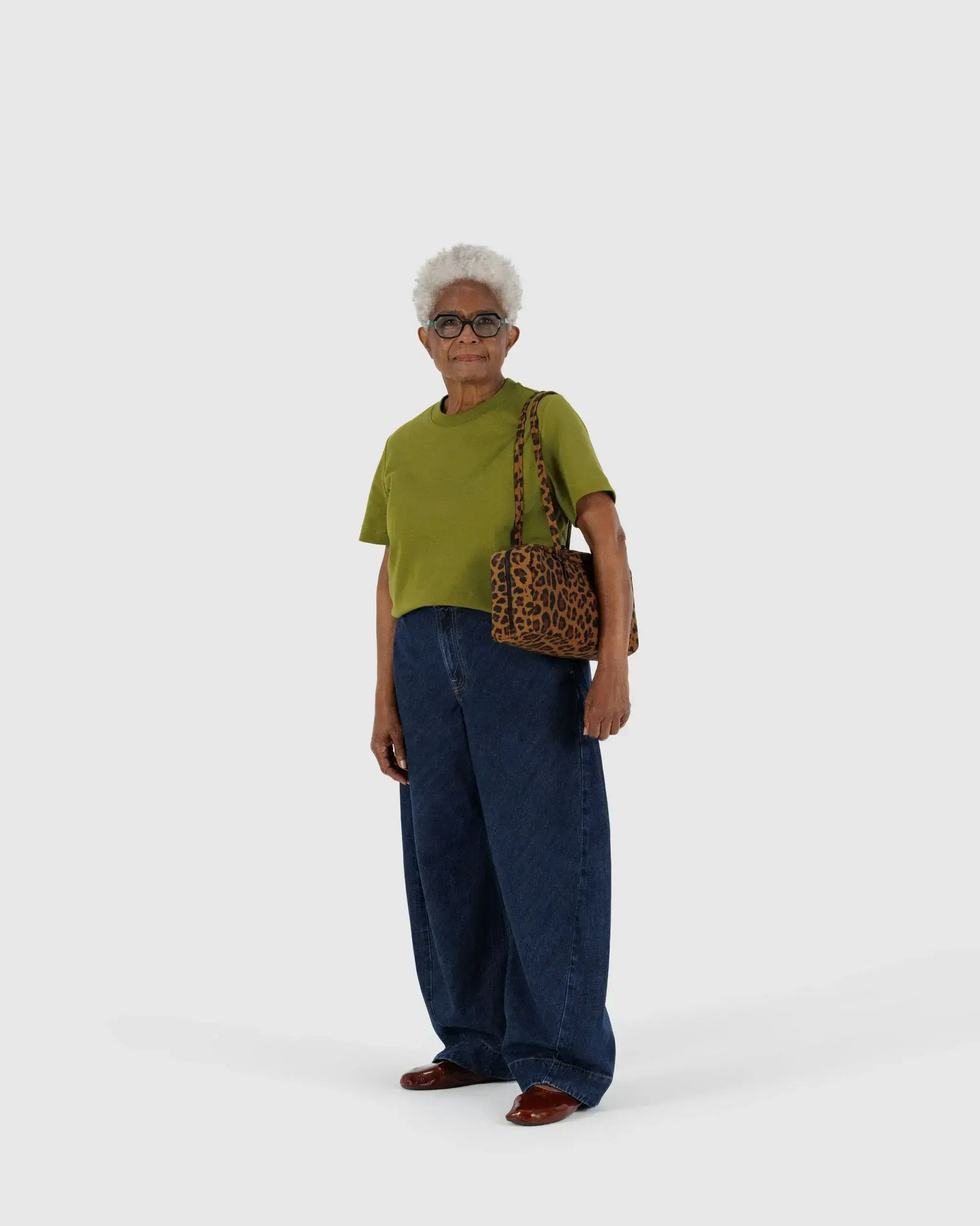 Nylon Bowler Bag Leopard - Image 2