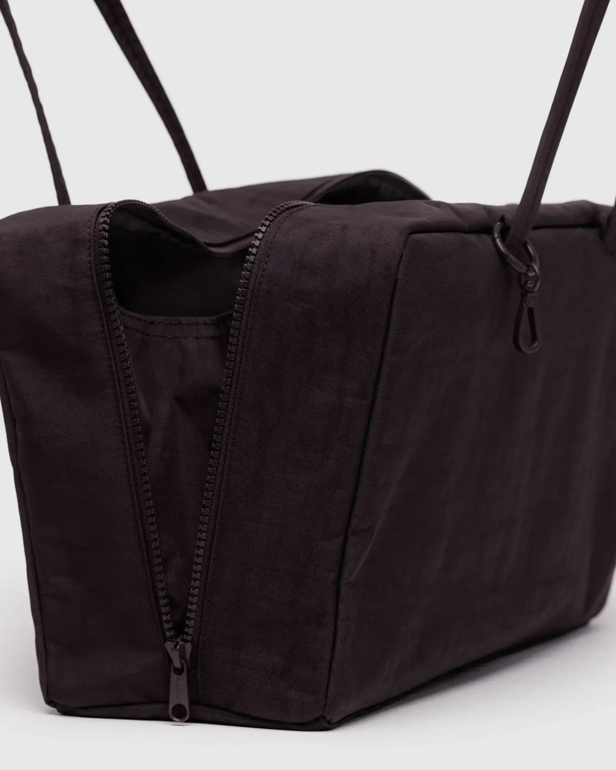 Medium Nylon Bowler Bag Chocolate Plum - Image 4