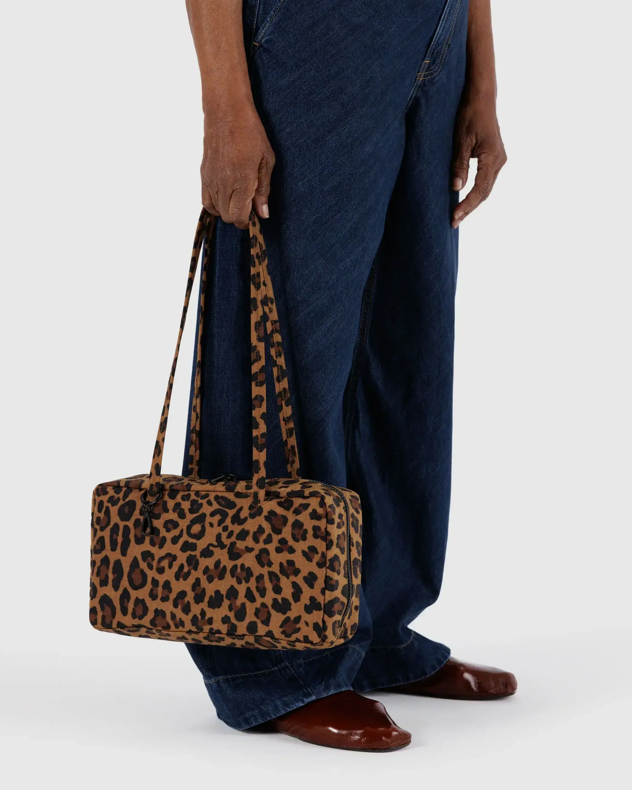 Nylon Bowler Bag Leopard - Image 3