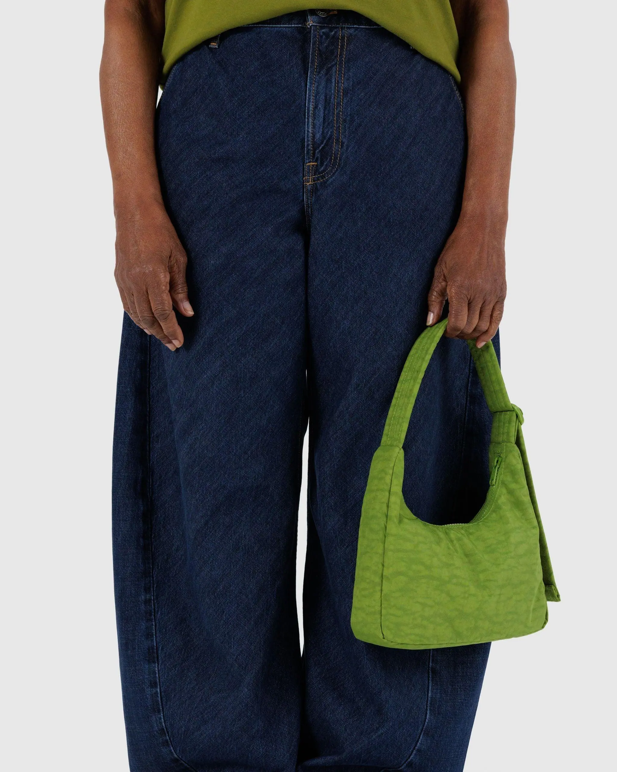 Mini Nylon Shoulder Bag Green Juice - Image 3